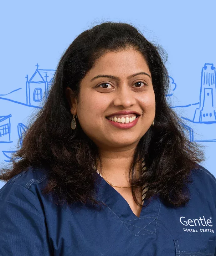 Gentle Dental associate dentist staff photo of Dr Harshitha Chintireddy
